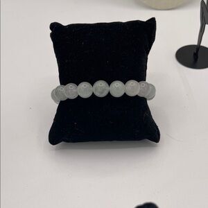 3.23.26-17 Jade Beaded Stretch Bracelet